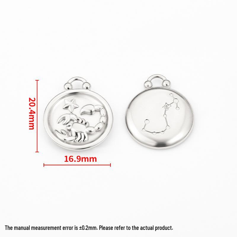 18k Gold Zodiac Pendants for DIY Luxury Jewelry - Small Accessories for Bracelets & Necklaces