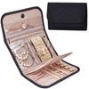 M-Modern-Jewelry Organizer Roll Foldable Jewelry Storage Bag Portable Travel Jewelry Case Soft Earrings Bracelet Storage Holder