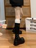 Black American Retro Versatile But Knee Thick-soled Boots Women's 2025 New Summer Slimming and Heightening Knight Boots