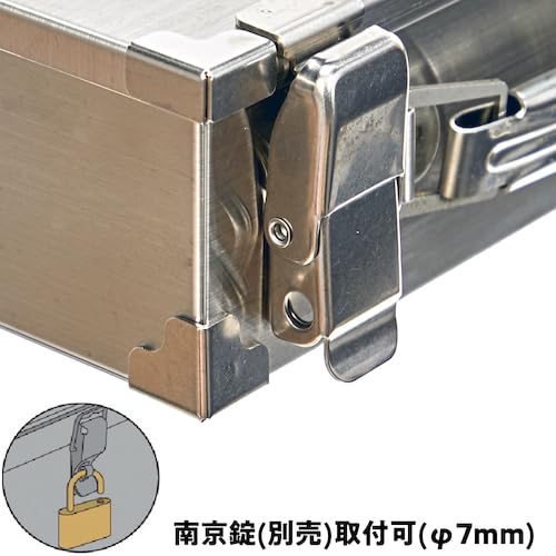 TRUSCO Caja de Herramientas Tipo Baúl de Acero Inoxidable W270xD145xH70 SU3T-260