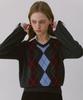 YUPPE Argyle Shirt Knit_Gray