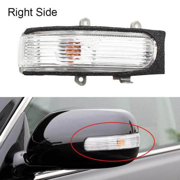 Transparent ABS Right Rearview Mirror Turn Signal Light for Toyota 06+ None