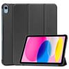 Case for iPad (2025)/10.9 (2022) - Leather/PU, Black, Shockproof