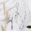 3 Pieces Butterfly and Star Charm Phone Lanyard Set Handmade Keychain Pendant Fashion Accessory for Smartphones