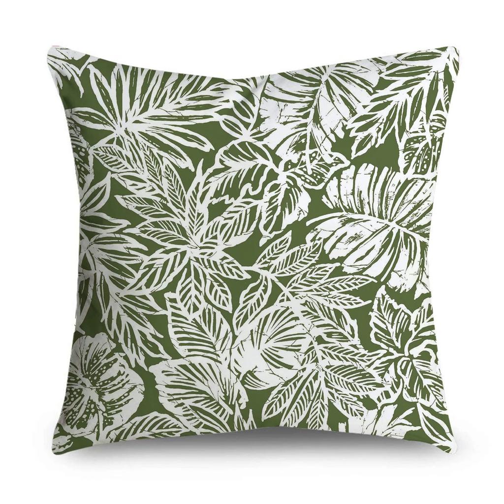 Green Pattern Decorative Pillowcase Bedding Home Decoration Cushion Pillowcase