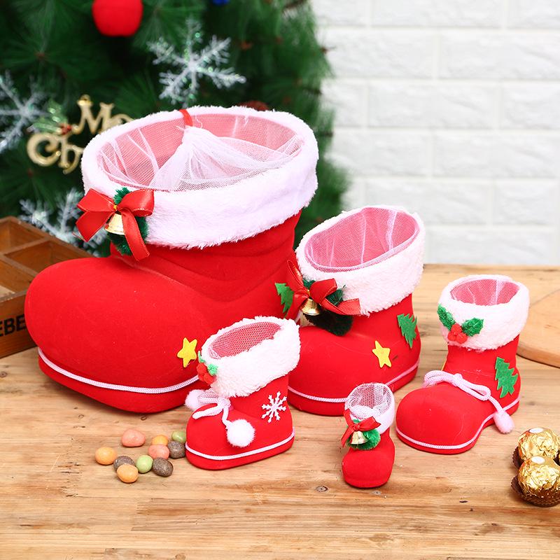 Creative Christmas Stocking Candy Boot Gift Bag - Small Ornament & Decoration