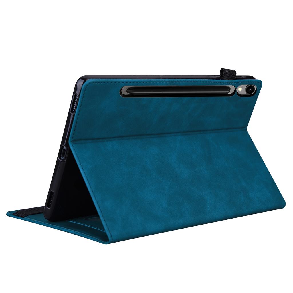 For Samsung Galaxy Tab S10 FE+ Case PU Leather Protective Folio Tablet Cover with Card Holder