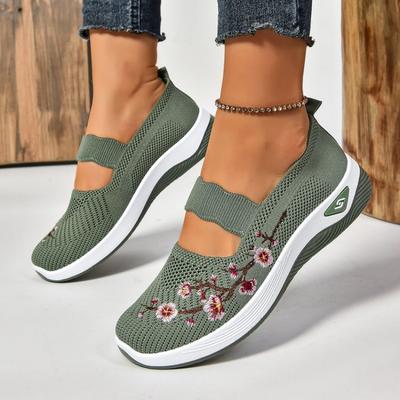 Women Flats Spring New Fashion Breathable Flat Shoes Women Lightweight Non-slip Loafers Wear-resistant Casual Sneakers Women