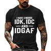 Unisex Funny Casual Neck Short Sleeve T-Shirt