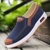 Spring new black cloth shoes men's beef tendon sole breathable casual shoes middle-aged and elderly lazy shoes men