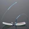 Ultra-light Frameless Design Eyeglasses Titanium Alloy TR90 Material Eyeglasses Frame Men Premium Quality Super Stretch Metal Temple Eyeglasses Frame