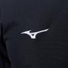 Mizuno NaviDry Long Sleeve Model Size L T-Shirt, U-Neck, Moisture-Wicking, Quick-Drying, Underwear, 32MAC197, Black/White,