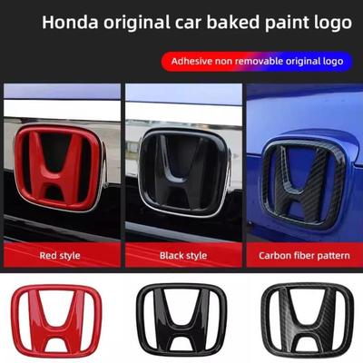 FSUN1 Car Badge Stickers Front Grille Trunk Steering Wheel Logo Accessories For Civic CRV 10th 11th Gen Civic 10th Gen Accord