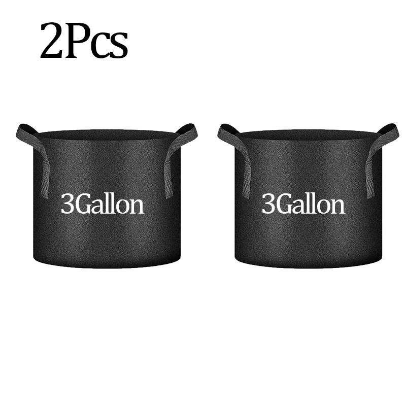 Thick Non-woven Planting Bag,Breathable Beauty Planting Bag 3/5/7 Gallon with Handle,Balcony Vegetable and Flower Planting Basin