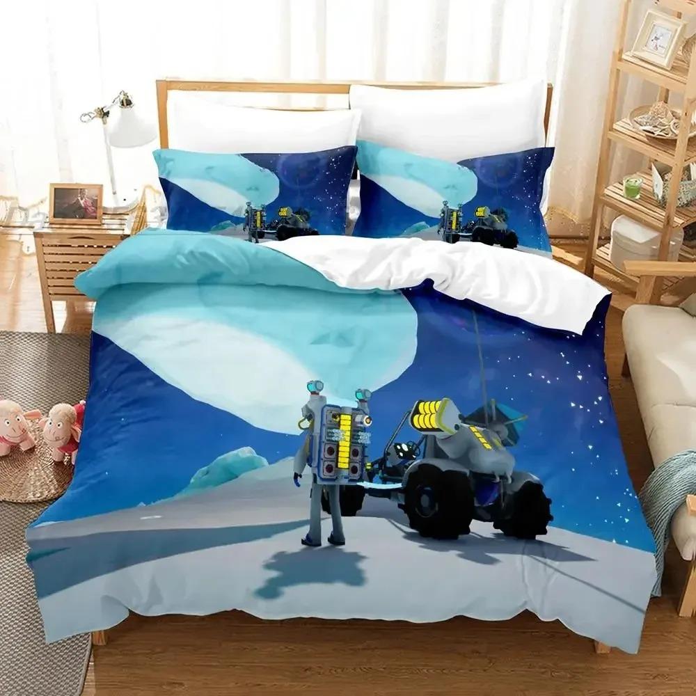 Astroneer Bedding Set Single Twin Full Queen King Size Bed Set Adult Kid Bedroom Duvet cover Sets 3D Print Game bed sheet set