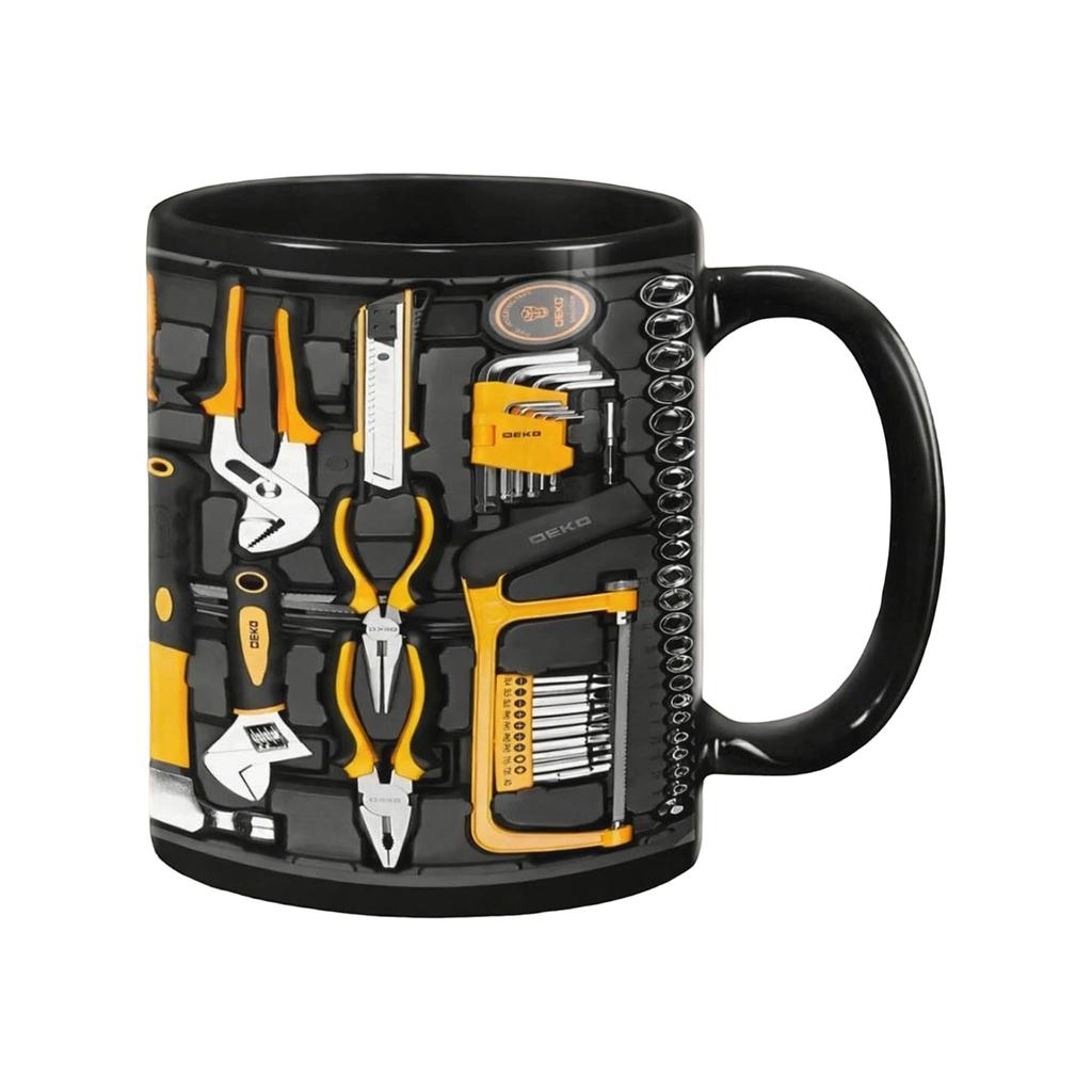 Kubek Skrzynka Narzędziowa Mechanika, 11oz Ceramiczny Kubek do Kawy Skrzynka Narzędziowa dla Mechanika na Urodziny Święto Dziękczynienia Rocznicę, Kubek do Herbaty Skrzynka Narzędziowa Zabawny Prezent dla Męża