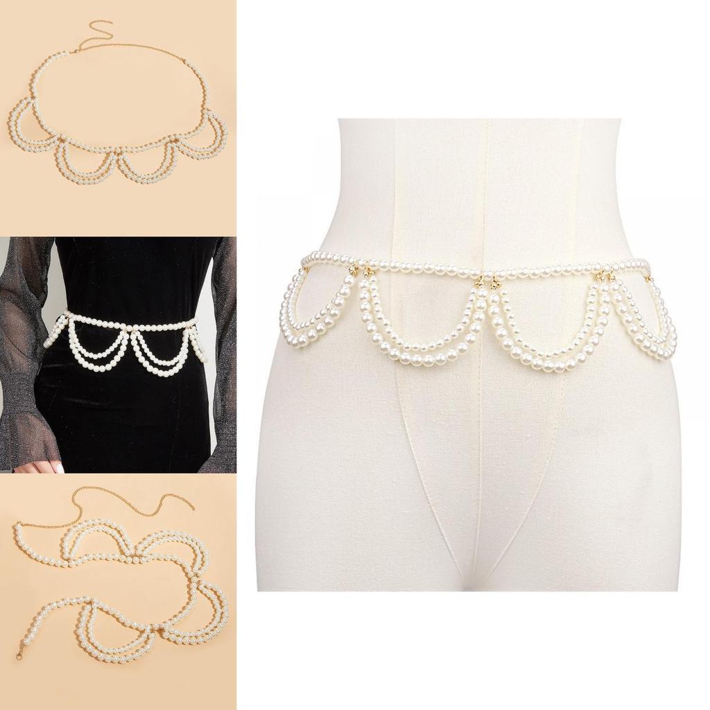 Trendy Womens Waist Jewelry With Faux Pearl Pendant For Summer Outfits