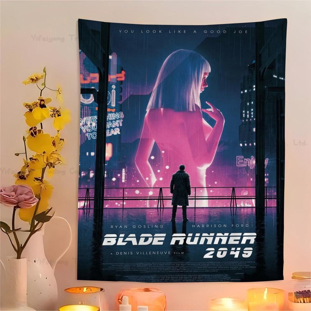 

Blade Runner 2049 Tapestry Art Printing Cheap Hippie Wall Hanging Bohemian Wall Tapestries Mandala Art Home Decor 74x94cm(29x37in)