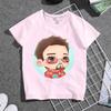 Childrens Tshirt Qversion Doctor Strange Pure Cotton Printed Round Neck Parent Child Wear Unisexs and Womens Short Sleeves