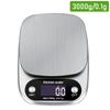 Digital Kitchen Scales 3/5/10kg Stainless Steel Weighing For Food Diet Postal Balance Measuring LCD Precision Electronic Scale