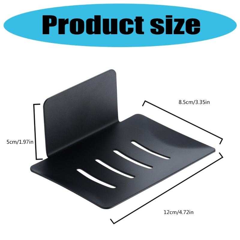 No Drilling Wall Mounted Soap Holder Stainless Steel Bathroom Organizers Drainage Tray for Kitchen Shower Shelf Dish