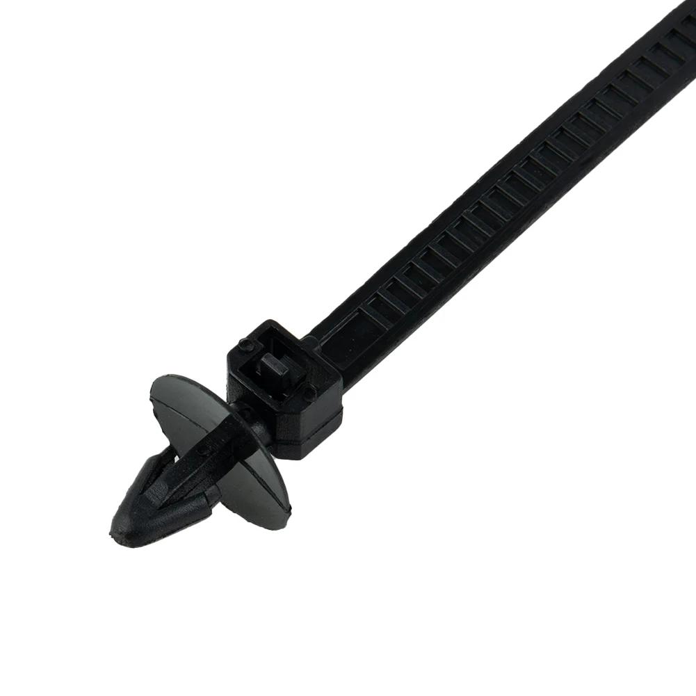New Useful 2018 High Quality Cable Ties 30pcs Push Retainer Self-Locking Strap Ties Zip 14cm Black For Car Mount