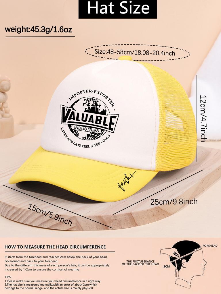 1 super value mesh baseball cap, breathable and sweat resistant, adjustable head circumference, suitable for commuting