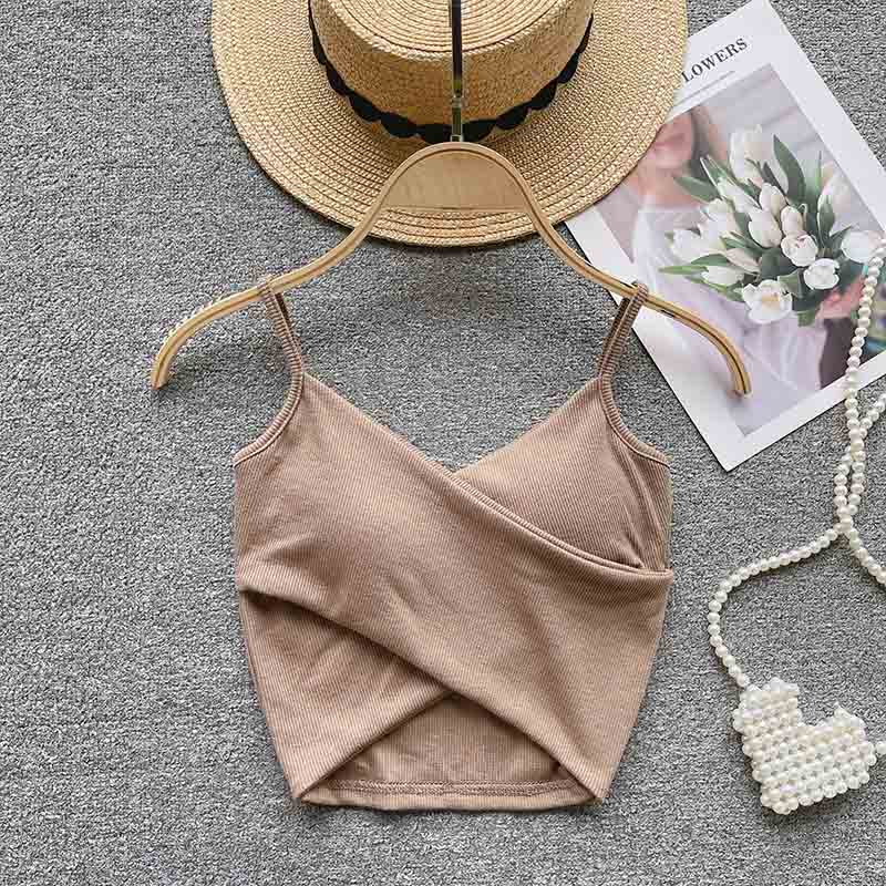 Irregular Casual Sport Camisole Women Strap Design Solid Fashion 2023 Y2K Elegant Ladies Chic Slim Tank Tops