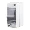 1Pcs 2 Way Waterproof Distribution Box IP65 Waterproof MCB Protection Box  for 2P Breaker