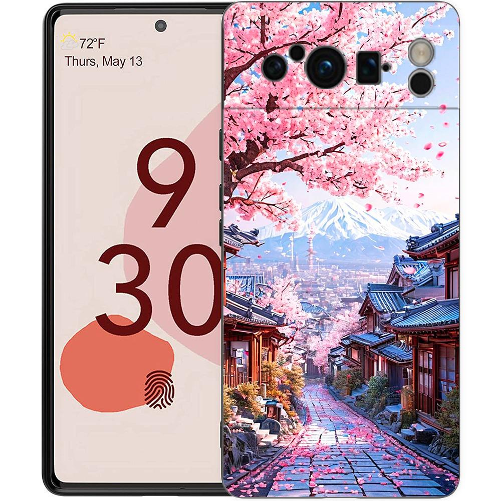 Landscape Japan Series Aestheticism Scenery Phone Case For Google Pixel 9 8 7 6 Pro XL 8A 6A 7A 5G Soft Shockproof TPU Cover