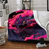 1pc Wolf Flames Blanket, Lightweight Flannel Throw Blanket For Sofa, Bed, Travel, Camping, Living Room, Office, Couch, Chair, And Bed
