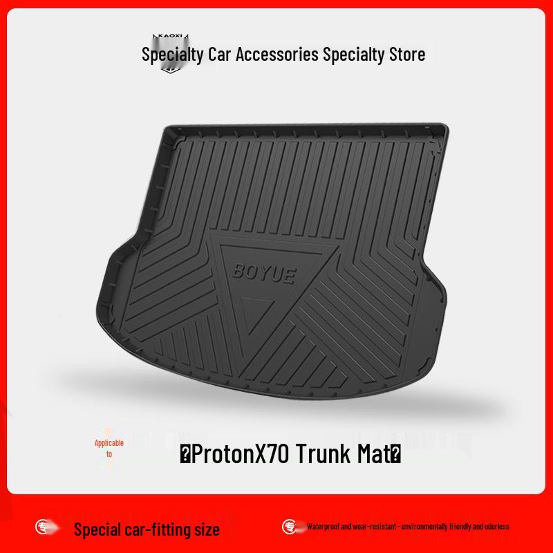 Waterproof Wear-Resistant Trunk Mat for Proton X50/X70/X90 - TPO/TPE