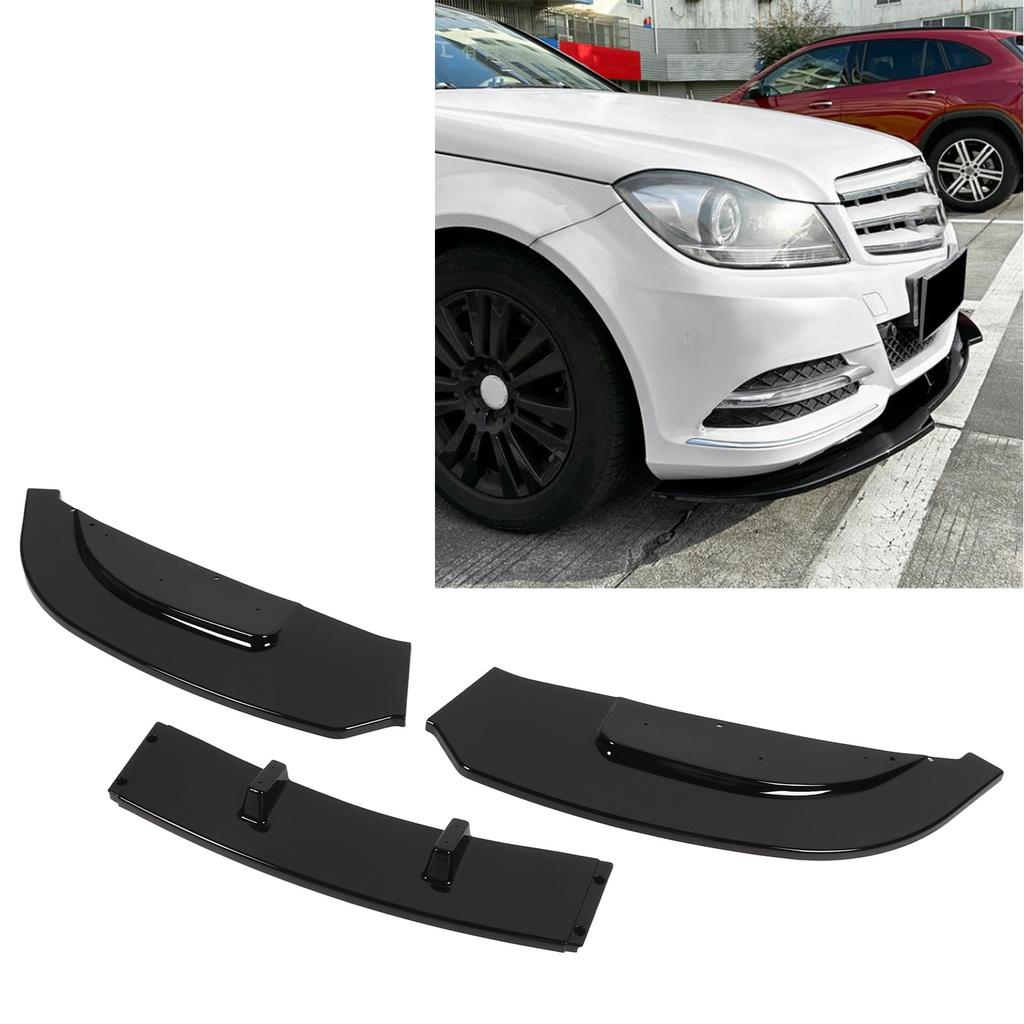3 Sections Front Bumper Lip Spoiler Sturdy Stylish Front Bumper Lip Splitter For 3 Series E92 E93 Standard