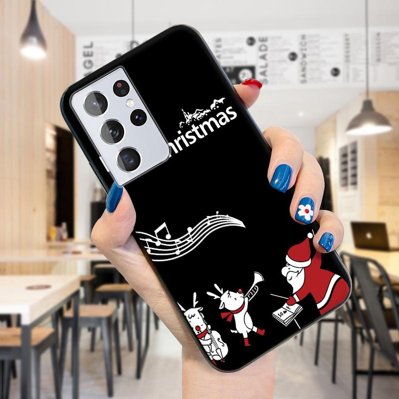 Stoßfeste, schlanke, weiche TPU-Schutzhülle für Weihnachten, Weihnachtsmann, Schneemann, Hirsch