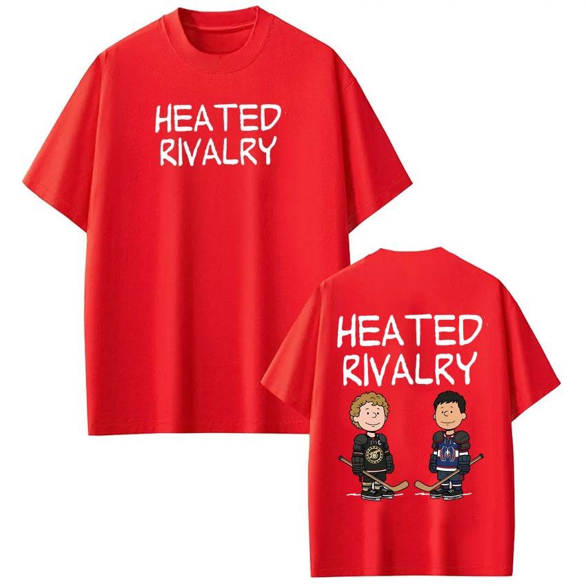

Heated Rivalry Funny Cartoon Meme T-shirt Unisex WOMEN Harajuku T-shirt Short-sleeved Loose Casual Cotton Hip-hop T-shirts Fan Gift M
