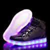 Children's shoes LED luminous shoes autumn and winter 2019 high-top light shoes classmates board shoes boys and girls casual sports shoes