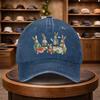 Unisexs Vintage Wooden Rabbit Baseball Cap Outdoor Fashion Adjustable Casual Hat Urban Style Lightweight Fashion Cap AllSeas