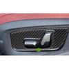 Real Carbon Fiber Seat Adjustment Button Frame Trim For BMW 5 Series 2018-
