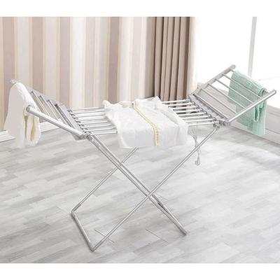 Stainless Steel Towel Dryer, Heated Electric Foldable Clothes Drying Rack Height Adjustable Foldable Clothes Drying Rack, Off[915]