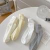 Ladies Spring and Summer Thin Sweet Bow Breathable Sweat Absorbing Short Cotton Socks