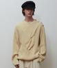 BEYOND CLOSET [Collection Line] Signature Cable Cotton Knit Ivory