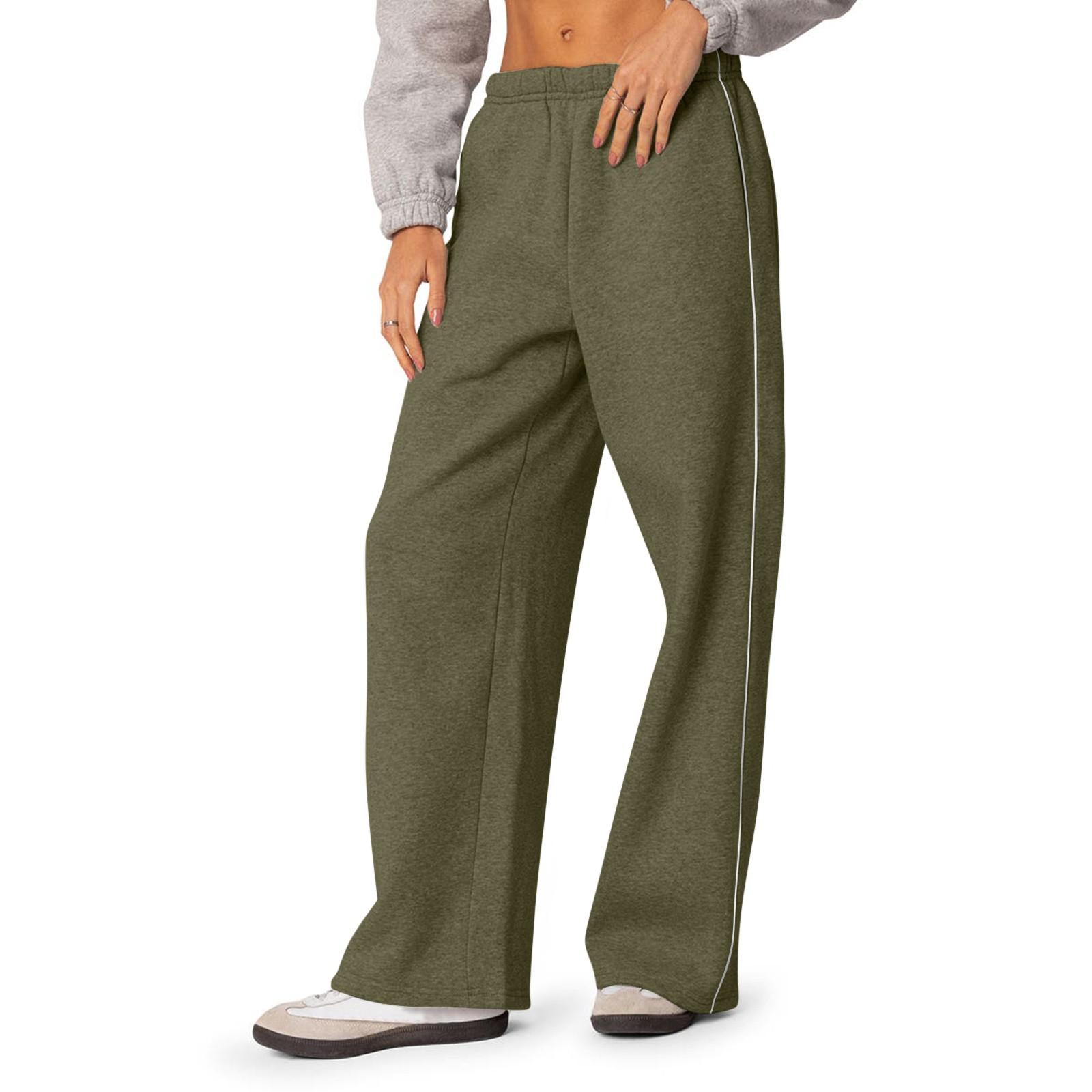 

Мешковатые спортивные штаны для женщин с высокой талией, женские спортивные штаны для тренировок с карманами L