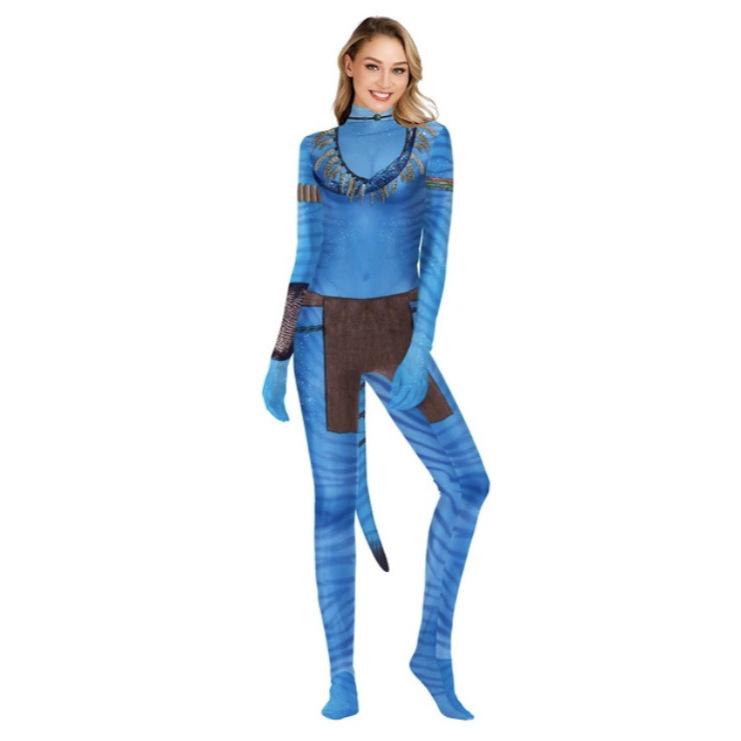 Cosplay Kostüm Avatar 2 Kinderkleidung Bühnenkleidung Superheld Erwachsenenkleidung, Strumpfhosen