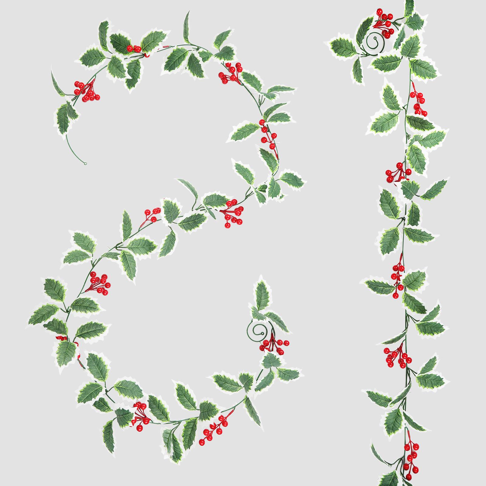 

Artificial Berry Garland Festive 240cm 94.49in Christmas Garland Flexible And Customizable Indoor And Outdoor Use