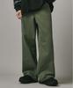 Beodeonteu Cut-Out Layered Cargo Wide Cotton Pants [Khaki]