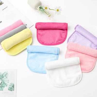 1PC Fashion Pure Colour BeautyTowel Face Cleaning Soft Plush Makeup Remover Skin Care
