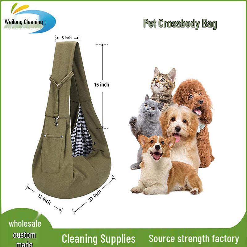 Pet Messenger Bag: Portable Cross-Border Backpack for Cats and Dogs