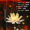 Chinese Style Lotus Lamp Twist Stick Handmade DIY Mid-Autumn Glowing Lantern  Children Gift
