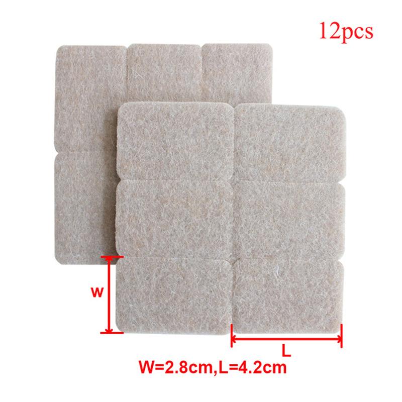 Felt Chair Leg Pads Floor Protectors for Furniture Legs Table Leg Cover Round Square Bottom Anti-Slip Pads Felt Table Chair Mat