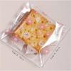 100 Pièces Transparent Fleur Auto-adhésif Sac à Biscuits Bonbons Flocon de Neige Gâteau Nougat Emballage Sacs Canneberge Gâteau de Lune Emballage Cadeau Fête